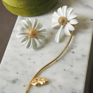 Kate Spade flower AB earrings